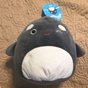 KellyToy 7.5" Squishmallows Plush - New - Kai the Orca Whale